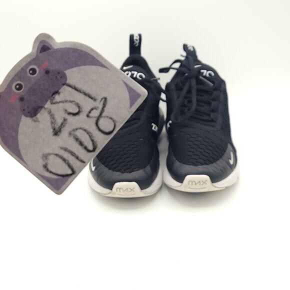 NIKE AIR MAX 270 Black Anthracite WHITE AH6789-001 women's size 5.5 - Picture 8 of 9